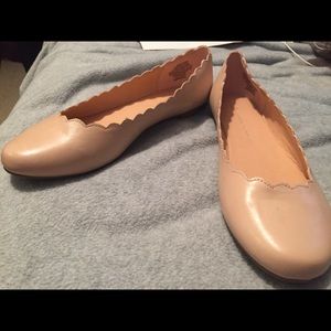 Lauren Conrad baby pink flats! Size 10